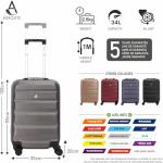 Aerolite Charcoal 3-Piece Hard Shell Luggage Set