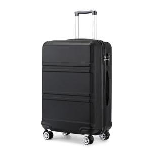 Kono Lightweight Black Hard Shell Travel Suitcase