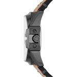 Diesel Men's Gunmetal Watch with Leather Strap