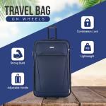 26" Lightweight Expandable Trolley Suitcase Bag