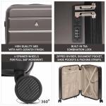 Aerolite 24in Lightweight Hard Shell Suitcase - Charcoal