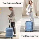 Lightweight Hard Shell Cabin Suitcase with Wheels