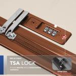 LUGG Jetset Lightweight Hard Shell Suitcase – Cream/Brown