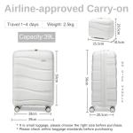 Kono 2-Piece Lightweight Hard Shell Luggage Set