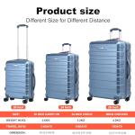 Lightweight Hard Shell Cabin Suitcase with Wheels