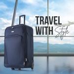 26" Lightweight Expandable Trolley Suitcase Bag