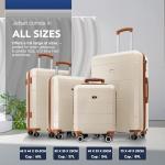 LUGG Jetset Lightweight Hard Shell Suitcase – Cream/Brown