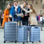 Lightweight Hard Shell Cabin Suitcase with Wheels