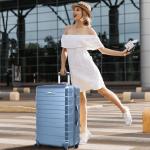 Lightweight Hard Shell Cabin Suitcase with Wheels