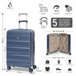 Blue Aerolite 24" Lightweight Spinner Suitcase