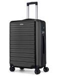 FLIEE Lightweight Medium Hard Shell Suitcase - Black