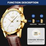 Stylish Vintage Men's Waterproof Leather Watch