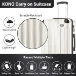 Kono 28" Lightweight Hard Shell Luggage - Beige