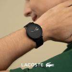 Lacoste Men's Black Silicone Analogue Watch