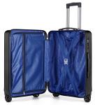 FLIEE Lightweight Medium Hard Shell Suitcase - Black