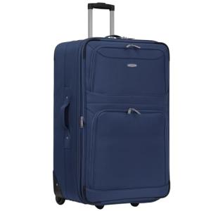 Ariana Expandable Navy Blue Luggage Trolley Bag