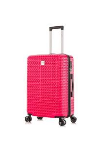 Lightweight Hot Pink Medium Hard Shell Suitcase