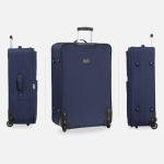 Ariana Expandable Navy Blue Luggage Trolley Bag