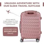 Rose Gold Hard Shell Cabin Carry-On Suitcase