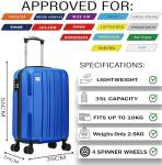 Ultra Lightweight 4-Wheel Cabin Suitcase for Travel