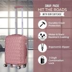 Rose Gold Hard Shell Cabin Carry-On Suitcase
