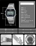 OLAZONE Men's Water Resistant Digital LED Watch