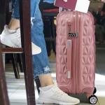 Rose Gold Hard Shell Cabin Carry-On Suitcase