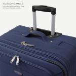 Ariana Expandable Navy Blue Luggage Trolley Bag