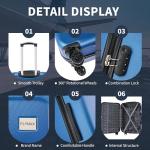 Ultra Lightweight 4-Wheel Cabin Suitcase for Travel