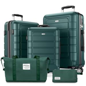 SHOWKOO 5-Piece Lightweight Hardshell Luggage Set