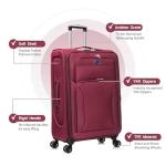 Aerostar Extra Large 32” Expandable Suitcase - Red