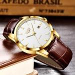 Stylish Vintage Men's Waterproof Leather Watch
