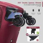 Aerostar Extra Large 32” Expandable Suitcase - Red