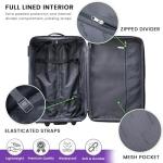 26" Lightweight Expandable Suitcase with Combination Lock