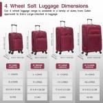 Aerostar Extra Large 32” Expandable Suitcase - Red