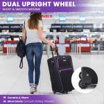 26" Lightweight Expandable Suitcase with Combination Lock