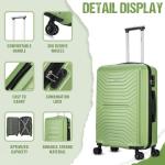 Lightweight 24" Hard Shell Suitcase with 4 Wheels