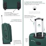 Aerostar 32” Lightweight Expandable Suitcase - Forest Green