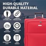 FLYMAX 29" Lightweight Expandable Red Suitcase