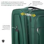 Aerostar 32” Lightweight Expandable Suitcase - Forest Green