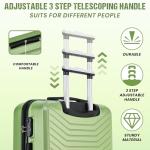 Lightweight 24" Hard Shell Suitcase with 4 Wheels