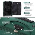 Aerostar 32” Lightweight Expandable Suitcase - Forest Green