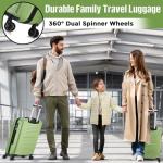 Lightweight 24" Hard Shell Suitcase with 4 Wheels
