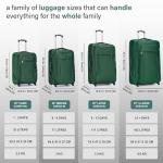 Aerostar 32” Lightweight Expandable Suitcase - Forest Green
