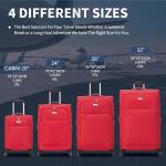 FLYMAX 29" Lightweight Expandable Red Suitcase