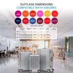 Flight Knight Lightweight Spinner Suitcase with TSA Lock
