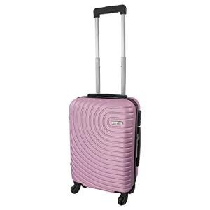 Lightweight Pink Cabin Suitcase with Spinner Wheels