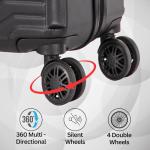 25" Black Hard Shell Spinner Suitcase