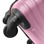 Lightweight Pink Cabin Suitcase with Spinner Wheels