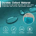 Teal Expandable 26” Softshell Suitcase with Lock